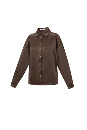 Woven Polyester Fiber Women's Blouse Casual Solid Color Basic h5 Picture2