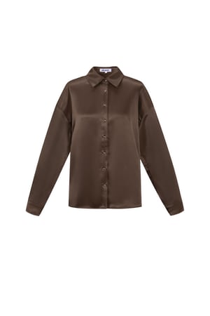 Woven Polyester Fiber Women's Blouse Casual Solid Color Basic h5