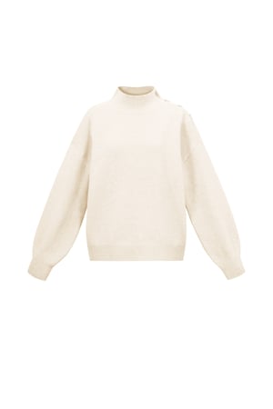Knitted Polyester Fiber Women's Turtleneck Sweater Casual Solid Color h5 