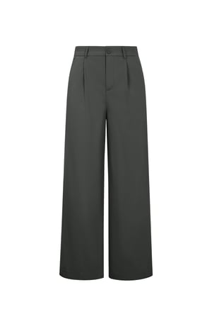 Tejido Poliéster Fibra Mujer Pantalón Recto Casual Otoño/Invierno h5