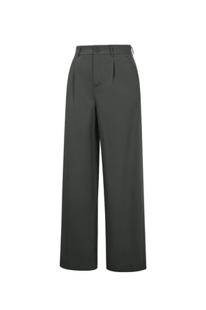 Tejido Poliéster Fibra Mujer Pantalón Recto Casual Otoño/Invierno h5 Imagen2