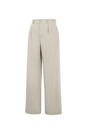 Woven Polyester Fiber Women's Straight Leg Pants Casual Fall/Winter h5 Picture2