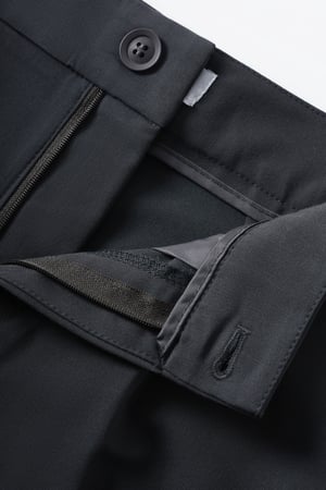 Woven Polyester Fiber Women's Straight Leg Pants Casual Fall/Winter h5 Picture18