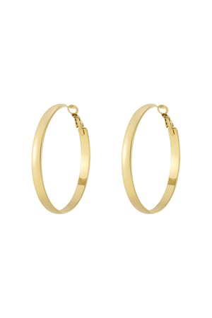 Basic Hoop earrings thick M h5 