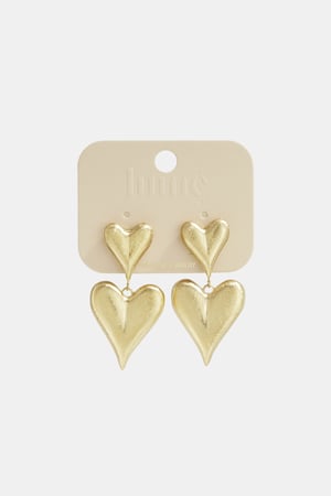 Oorbellen met hartjes, casual, dagelijks, eenvoudig, serie, damessieraden h5 Afbeelding3