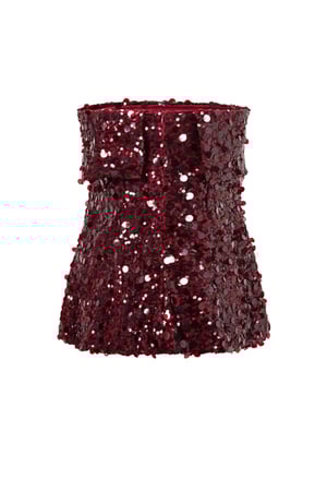 Fibra di poliestere (poliestere) Top senza maniche Paillettes Eleganti Tutti i vestiti adatti h5 Immagine3