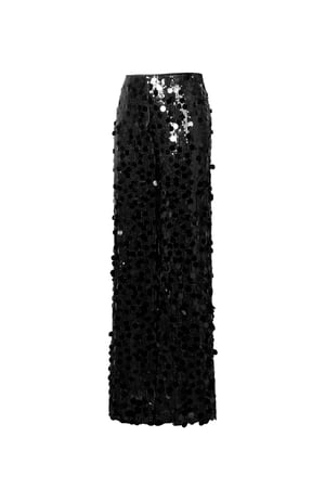 Gewebte Polyesterfaser Damen Gerade Hose Pailletten Elegant h5 Bild2