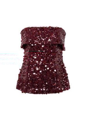 Fibra di poliestere (poliestere) Top senza maniche Paillettes Eleganti Tutti i vestiti adatti h5