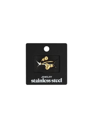 Bagues minimalistes en acier inoxydable, style cœur, décontractées, simples et quotidiennes, bijoux pour femmes h5 Image4