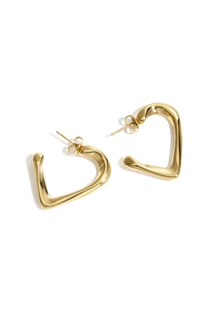 Hoop Earrings Heart Simple Daily Simple Series Women's jewelry h5 