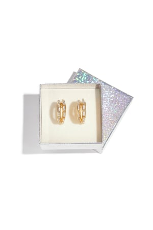 Demir Halka Küpeler daire Zarif Noel Lüks Serisi Kadın takıları h5 Resim2