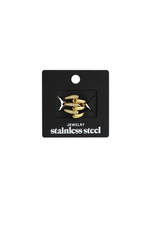 Stainless Steel Statement Rings lines Casual Daily Simple Series Women's jewelry h5 Picture4