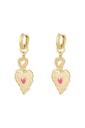 Stainless Steel Drop Earrings Heart Casual Daily Simple Series Women's jewelry h5