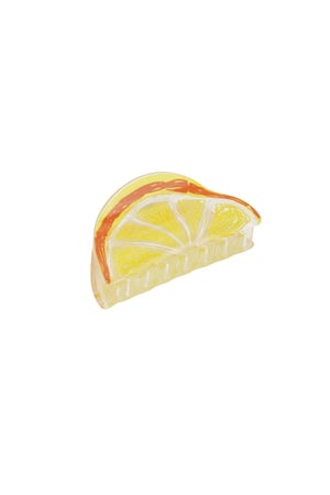 Hair clip Lemon with a touch of orange h5