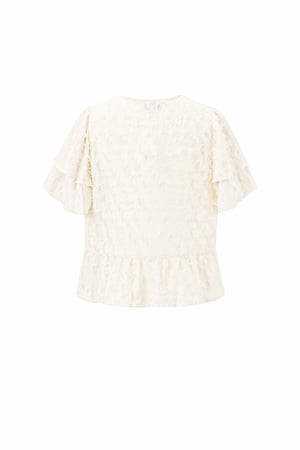 Gewebte Polyesterfasern Damen Kurzarm Oberteile Elegantes Bindung Einfarbig h5 Bild3