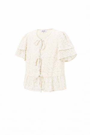 Gewebte Polyesterfasern Damen Kurzarm Oberteile Elegantes Bindung Einfarbig h5 Bild2