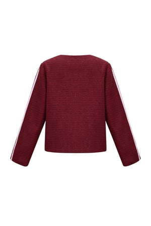 Woven Polyester Fiber Women's Jacket Elegant Plaid Fall/Winter h5 Picture3