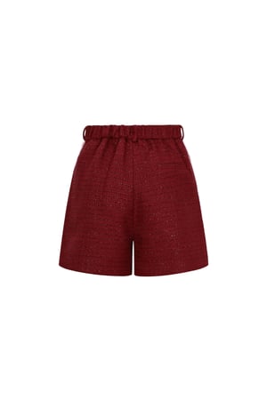 Woven Polyester Fiber Women's Shorts Elegant Plaid Fall/Winter h5 Picture3