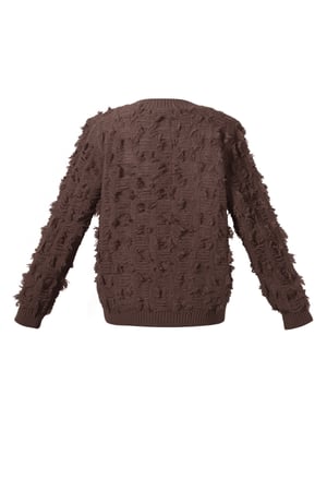 Knitted Polyester Fiber Women's V-Neck Sweater Casual Solid Color h5 Picture3