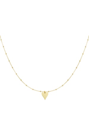 necklace with balls and heart charm h5 