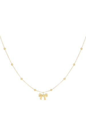 necklace with balls and bow h5