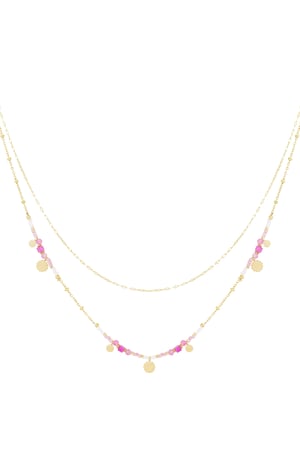necklace pink charms h5 