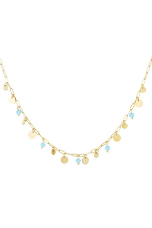 necklace mix of Gold color and red h5