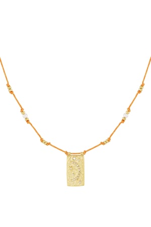 moony necklace - orange & h5