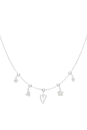 charm necklace flowers and hearts h5 