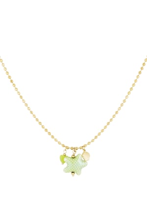 beachside necklace - green & h5 