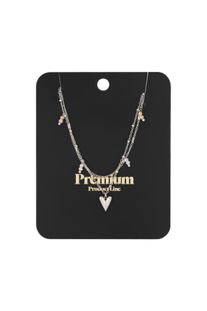 Dubbele liefdesketting - zilverkleur h5 Afbeelding9