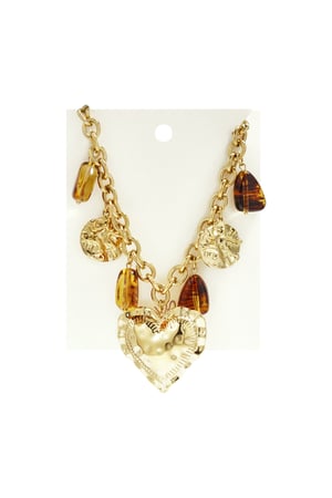 Collane con ciondolo in acrilico, serie casual, semplice, a forma di cuore, gioielli da donna h5 Immagine3