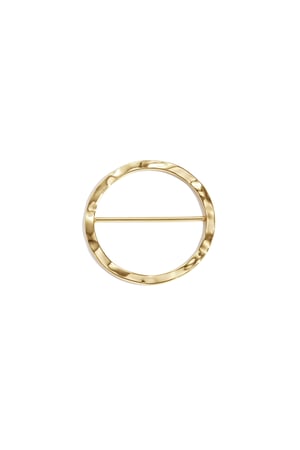 Round scarf clip with structure h5