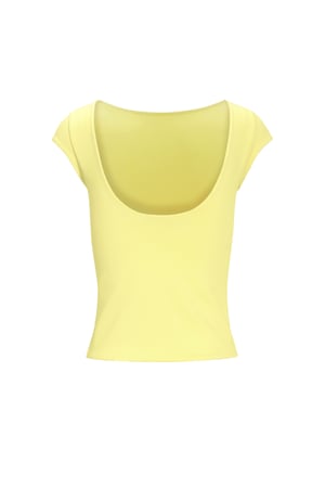 Nylon Gestricktes Damen-T-Shirt Basis Einfarbig Frühling/Sommer h5 Bild3