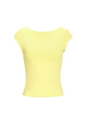 Nylon Gestricktes Damen-T-Shirt Basis Einfarbig Frühling/Sommer h5