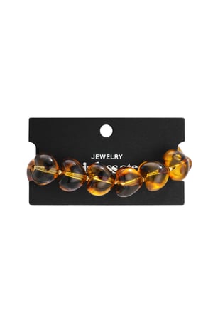 Braccialetti con perline in acrilico, stampa leopardata, retrò, classici, serie da donna h5 Immagine4