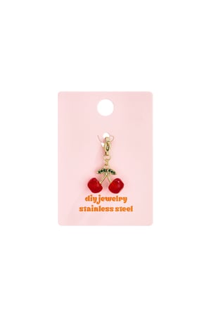Dijes de joyería de cereza, serie casual y sencilla para uso diario. Joyería para mujer. h5 Imagen3