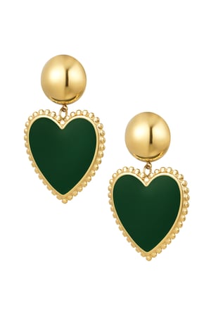 Earrings dot with heart h5 