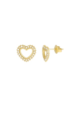 puces d'oreilles coeur diamant h5 