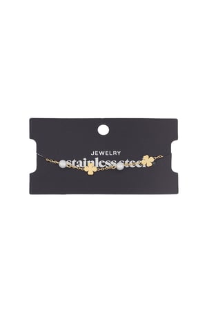 bracelet pearl and clover h5 Picture3