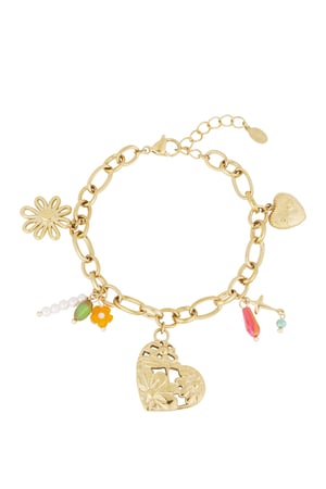 link bracelet with large charms h5