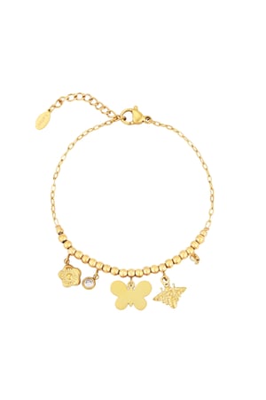 Butterfly Bliss Armband - Goldfarben h5