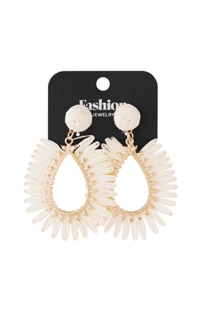 Spring Vibes Earrings - Off White h5 Picture17