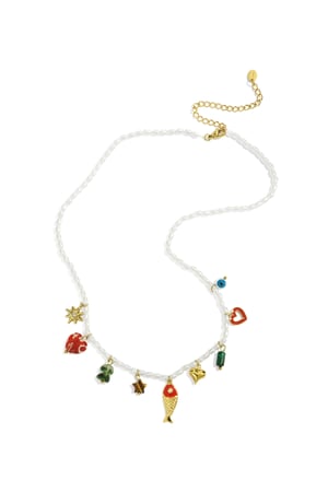 Colliers de perles en acier inoxydable Poisson Décontracté Vacances/Plage Série Romantique Bijoux pour femmes h5