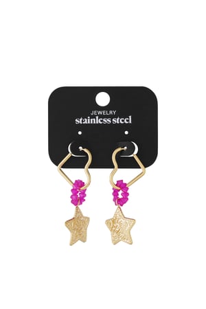 Stainless Steel Drop Earrings Heart Casual Daily Simple Series Women's jewelry h5 Picture4