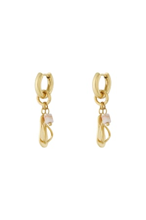 Flip Flops earrings with bead h5