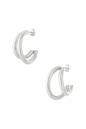 Small double hoop earrings h5 Picture3