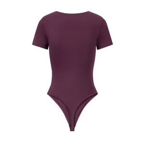 Örme Nikel Şekillendirici Bodysuit Temel Tek Renk İlkbahar/Yaz h5 Resim16