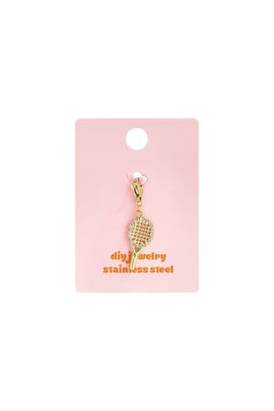 Stainless Steel Jewelry Charms Tennis Racket Sports Daily Simple Series Women's jewelry h5 Picture3