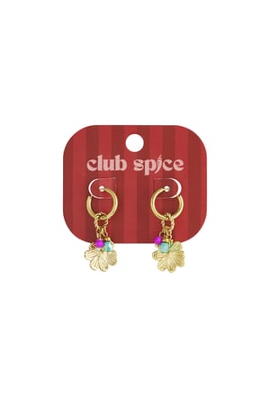 Flower Happy Charm earrings h5 Picture5